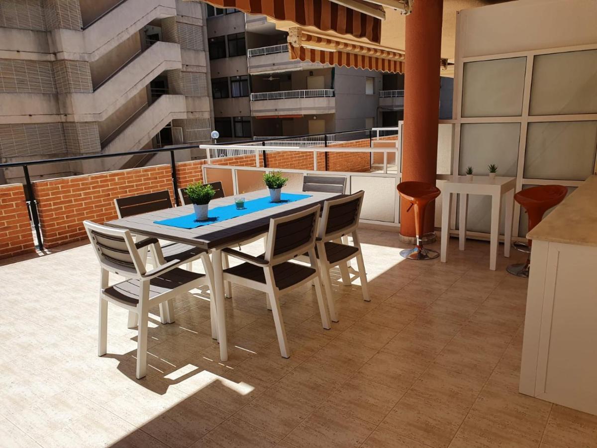 Apartamento Con Gran Terraza, Piscina Y Con Vistas Al Mar, A Solo 50 M De La Playa Daimus Exteriér fotografie